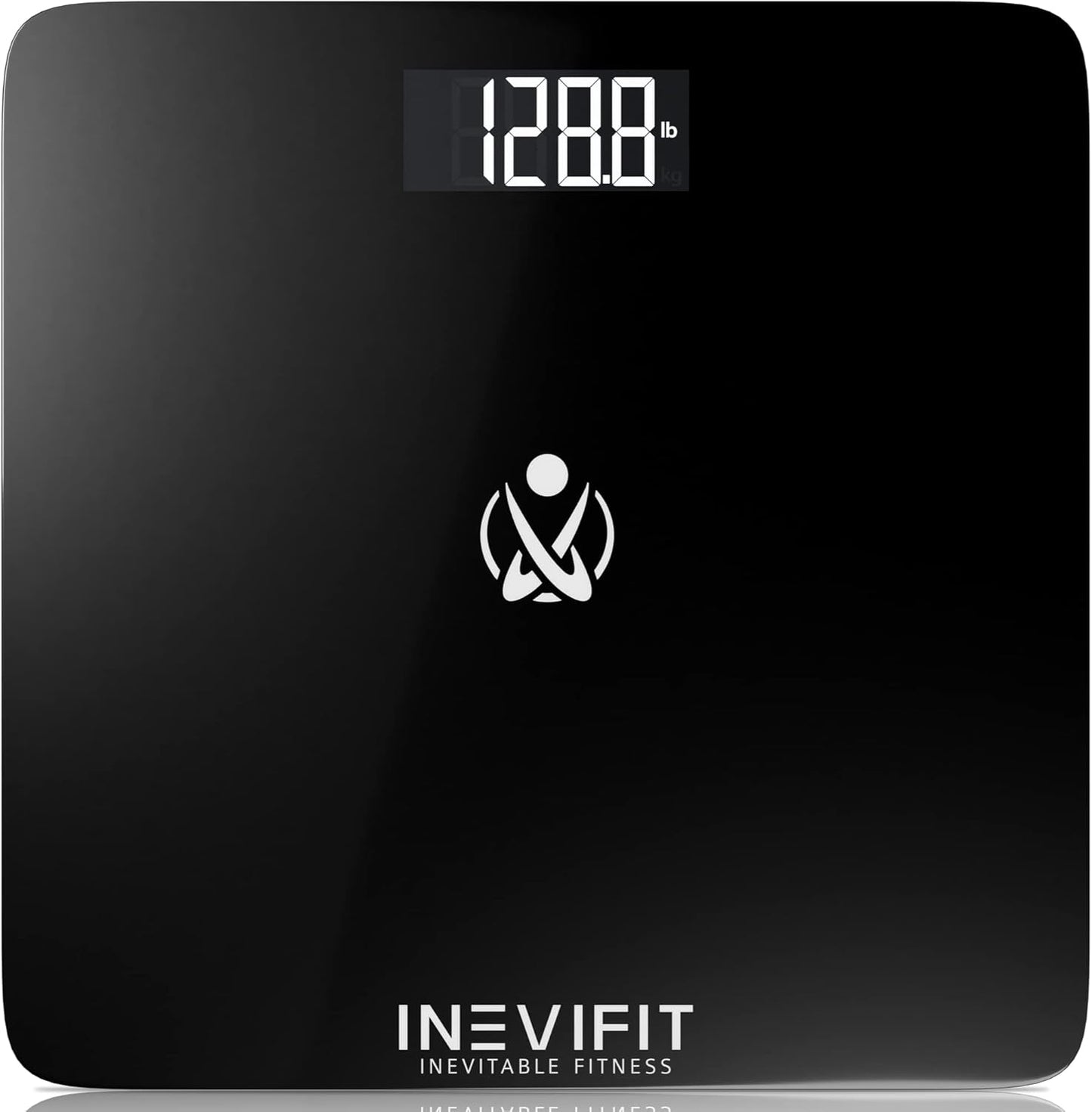 INEVIFIT Bathroom Scale. Highly Accurate Digital Bathroom Body Scale. Measures Weight up to 400 lbs. Includes Batteries