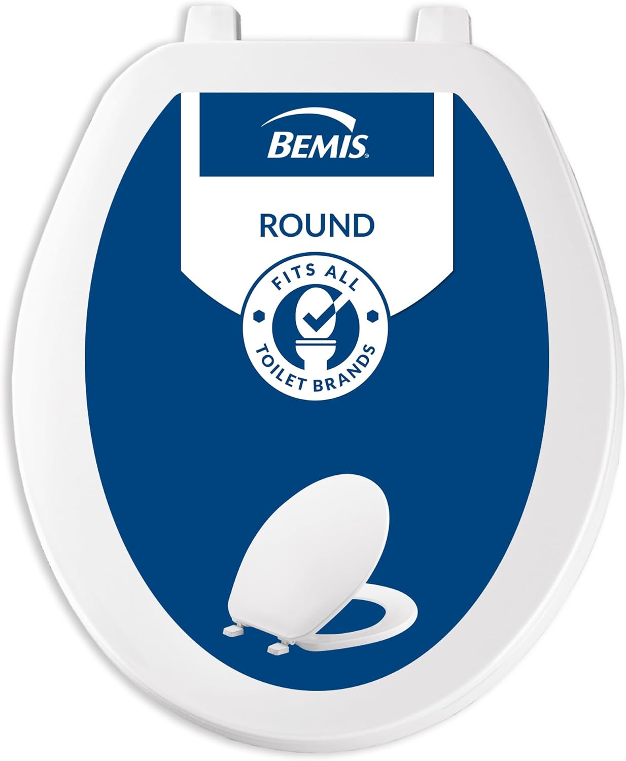 Bemis Economy Plastic Toilet Seat. Elongated. White. 170 000