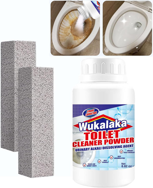 Pumice Stone for Toilet Cleaning Bowl Stick. Toilet Bowl Cleaners Brush. Powerfully Cleans Hard Water Rings. Calcium Buildup and Stains. Suitable for Cleaning Toilets. Bathroom