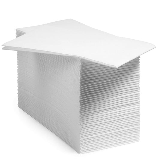 200 BloominGoods Disposable Bathroom Napkins | Single-Use Linen-Feel Guest Towels | Cloth-Like Hand Tissue Paper. White. 12 x 17. Made In USA